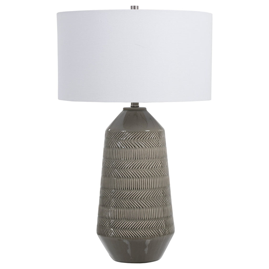 Rewind Gray Table Lamp