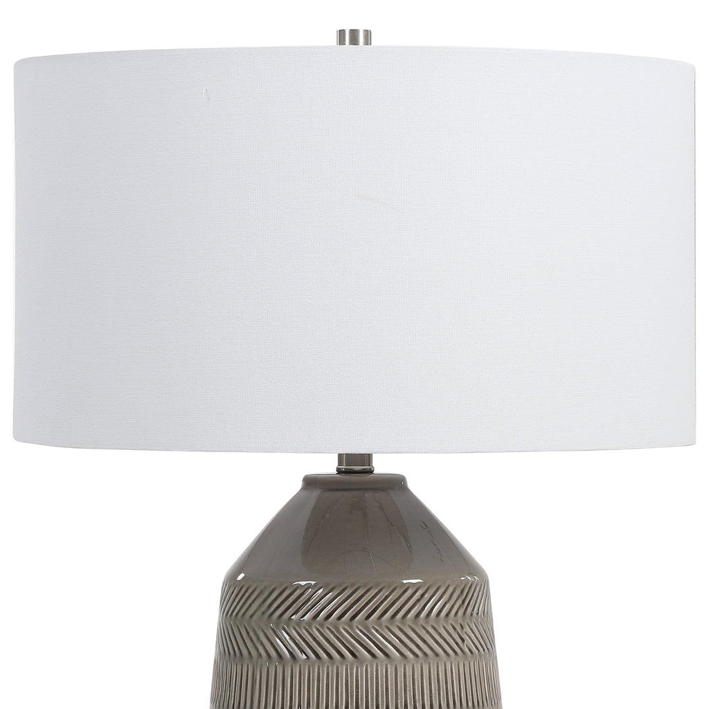 Rewind Gray Table Lamp