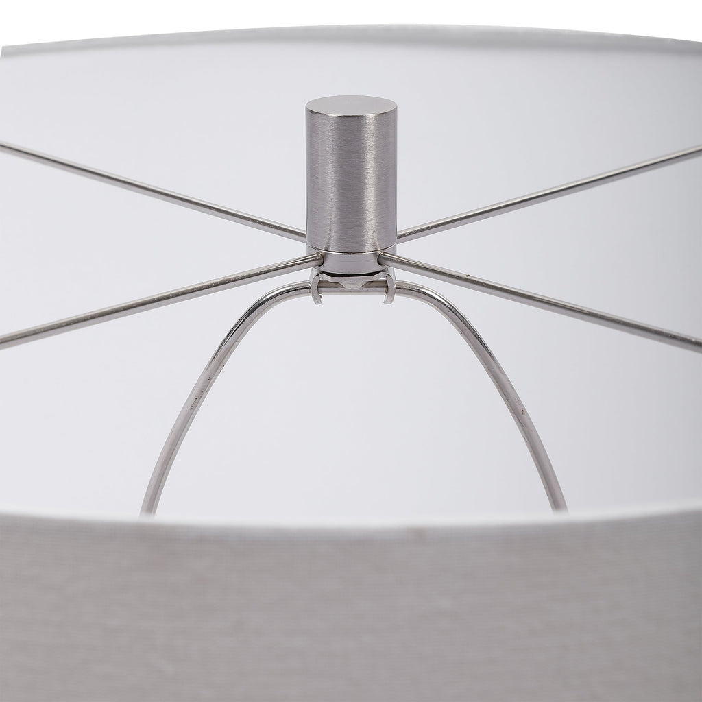 Rewind Gray Table Lamp