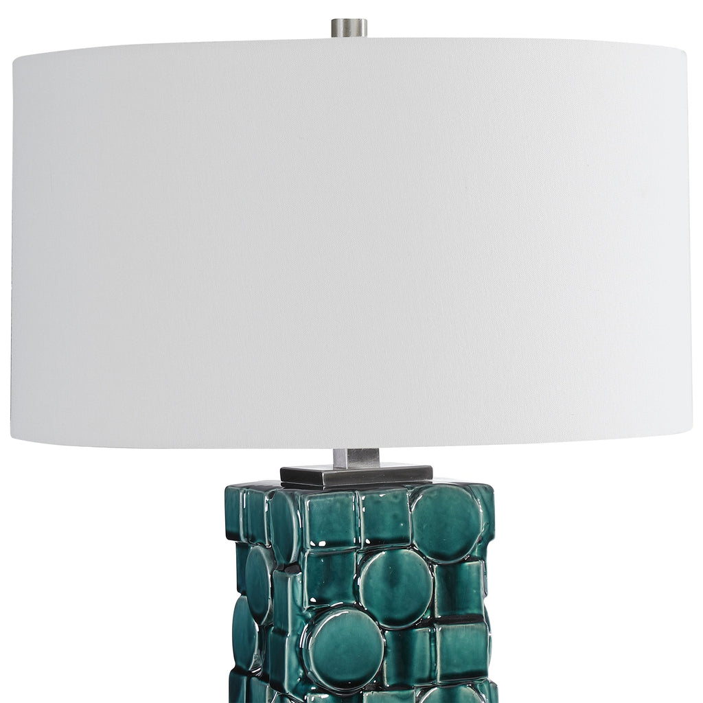 Geometry Green Table Lamp