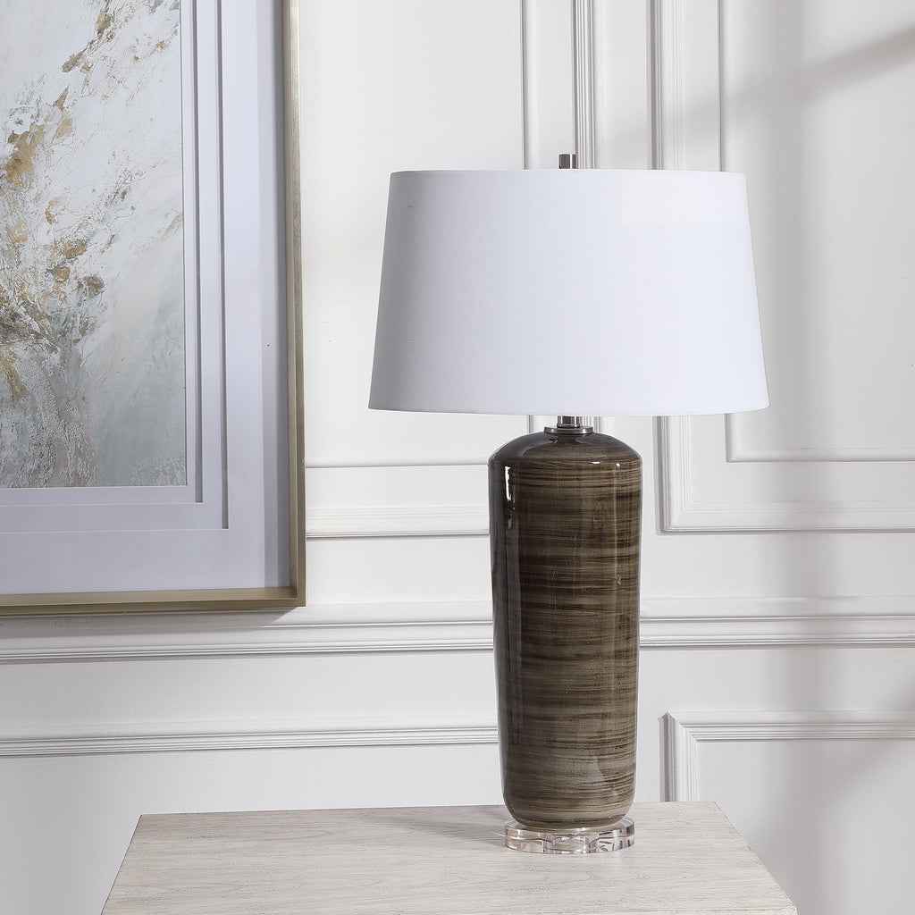 Ebon Charcoal Table Lamp