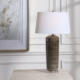 Ebon Charcoal Table Lamp