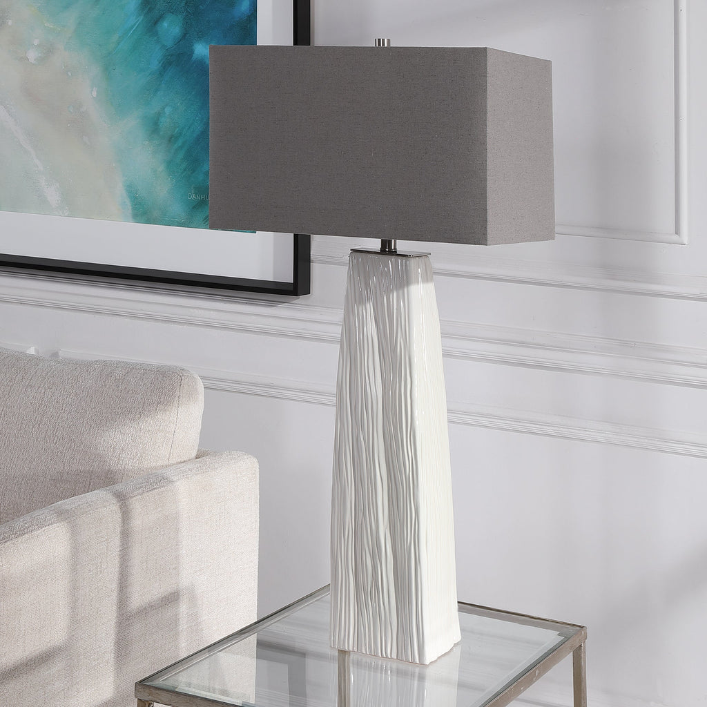 Sycamore White Table Lamp