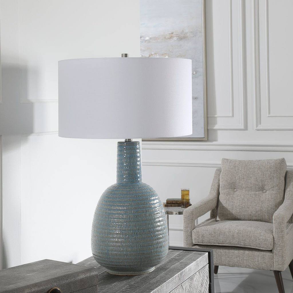 Delta Light Aqua Table Lamp