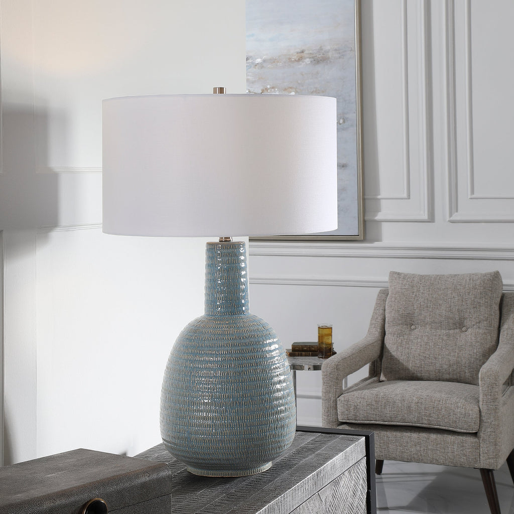 Delta Light Aqua Table Lamp