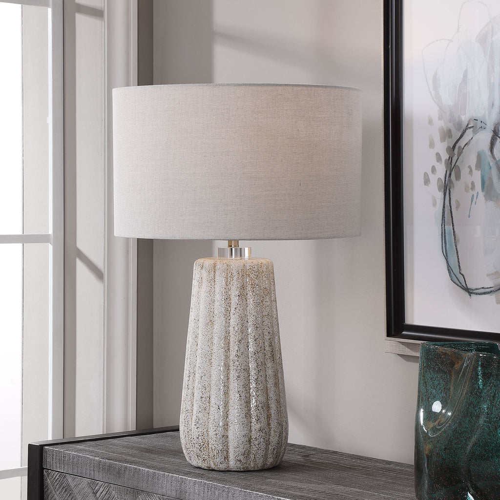 Pikes Stone-Ivory Table Lamp