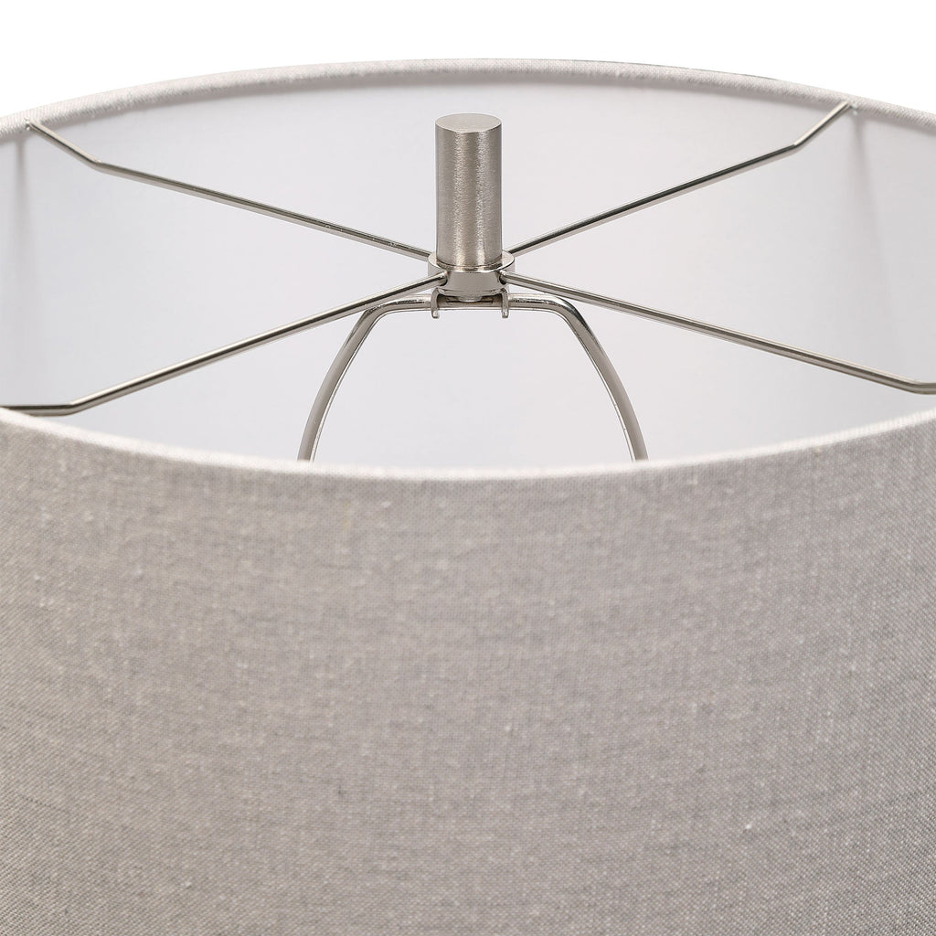 Comanche White Crackle Table Lamp