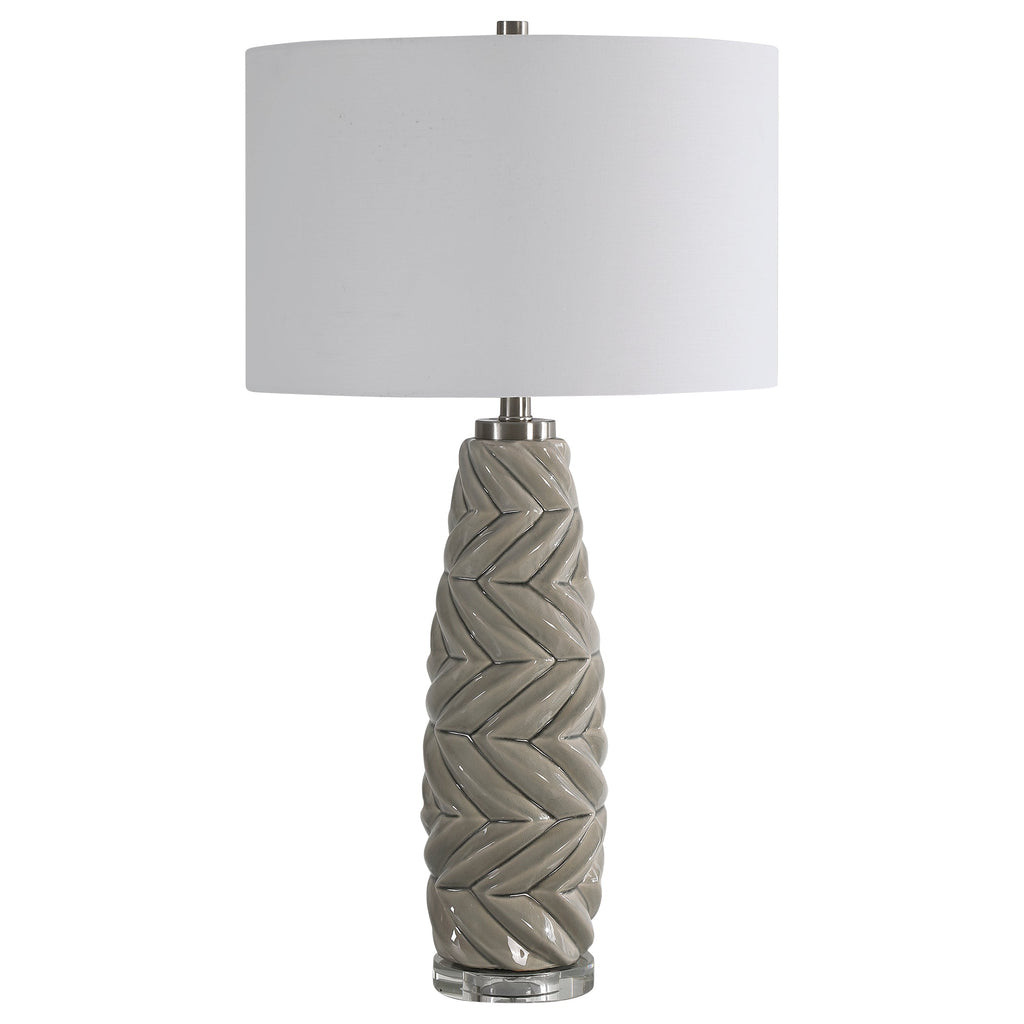 Kari Light Gray Table Lamp