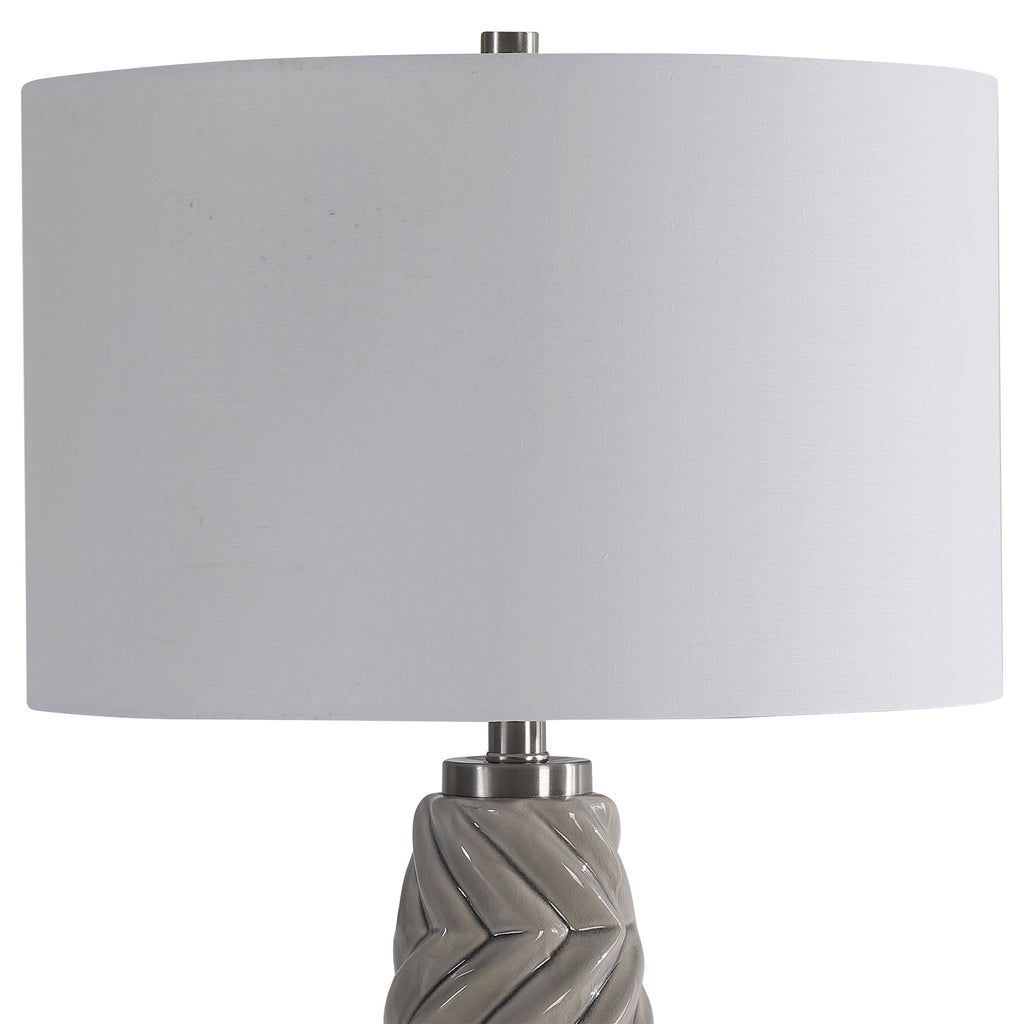 Kari Light Gray Table Lamp