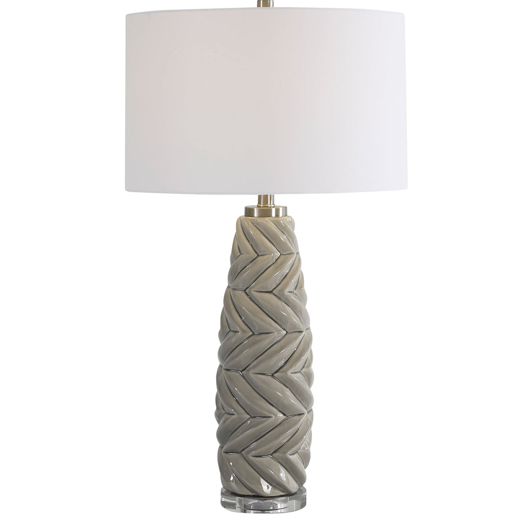 Kari Light Gray Table Lamp