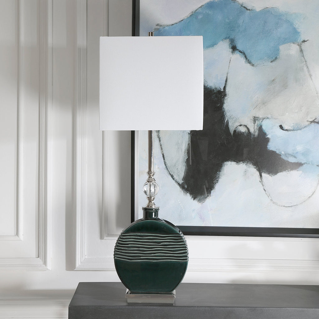 Recina Dark Teal Buffet Lamp