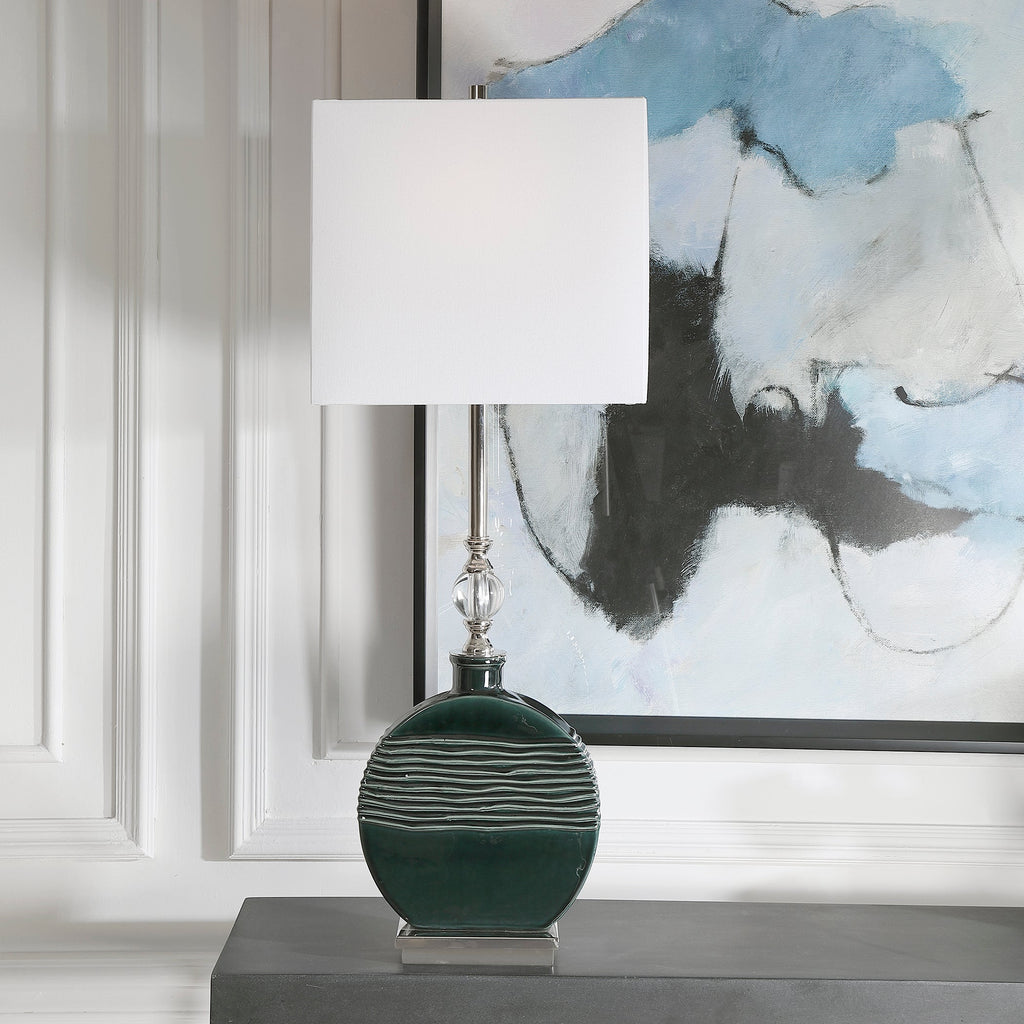 Recina Dark Teal Buffet Lamp