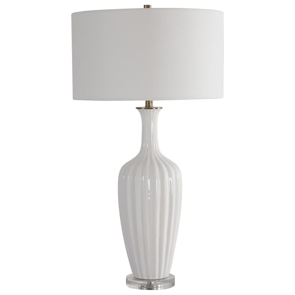 Strauss White Ceramic Table Lamp