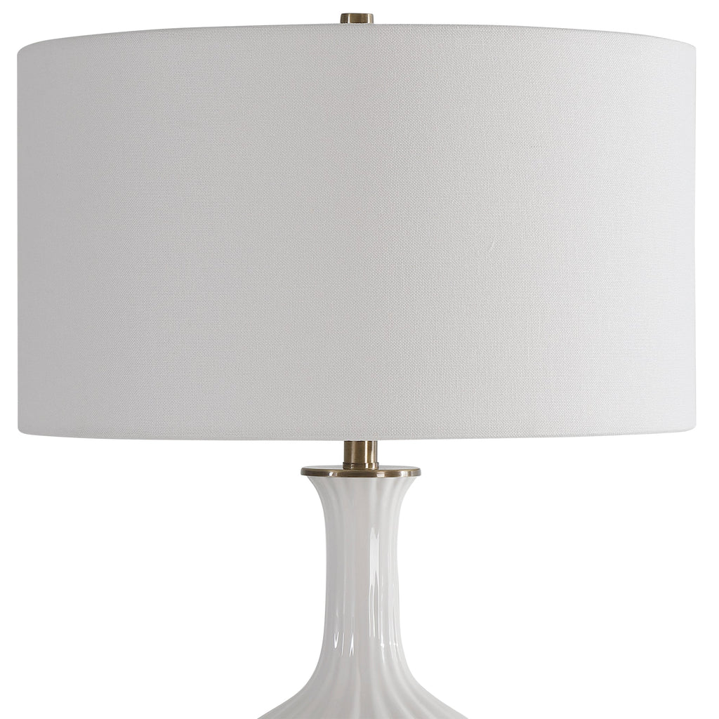 Strauss White Ceramic Table Lamp