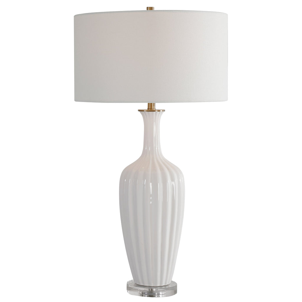 Strauss White Ceramic Table Lamp