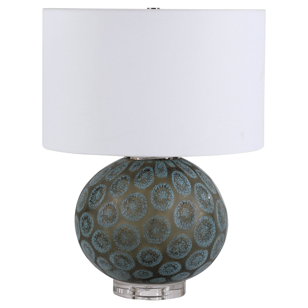 Agate Slice Charcoal Table Lamp