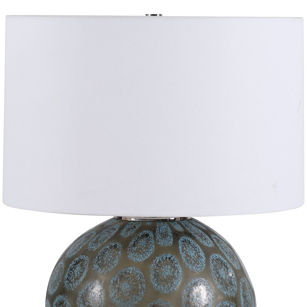 Agate Slice Charcoal Table Lamp