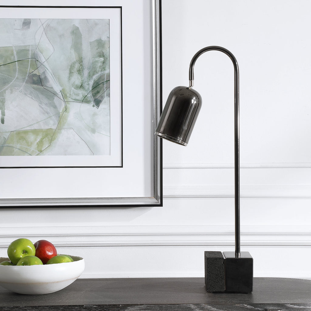 Umbra Black Nickel Desk Lamp