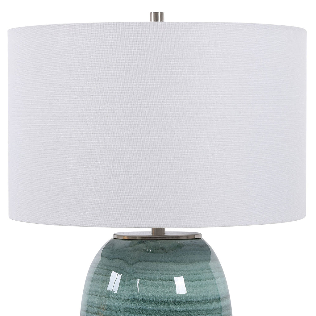 Caicos Teal Table Lamp