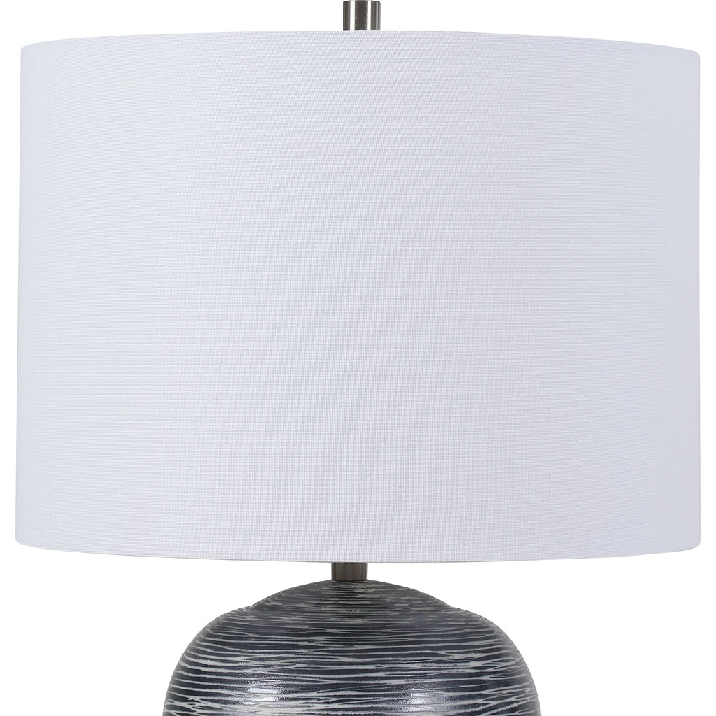 Transpose Satin Black Table Lamp