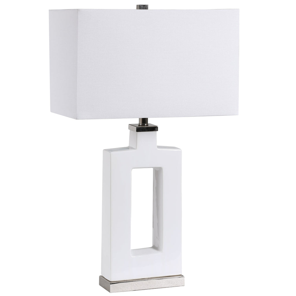 Entry Modern White Table Lamp