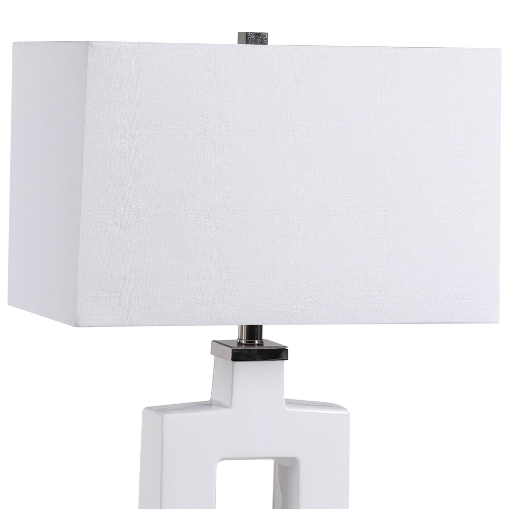 Entry Modern White Table Lamp