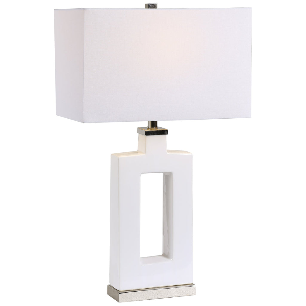 Entry Modern White Table Lamp