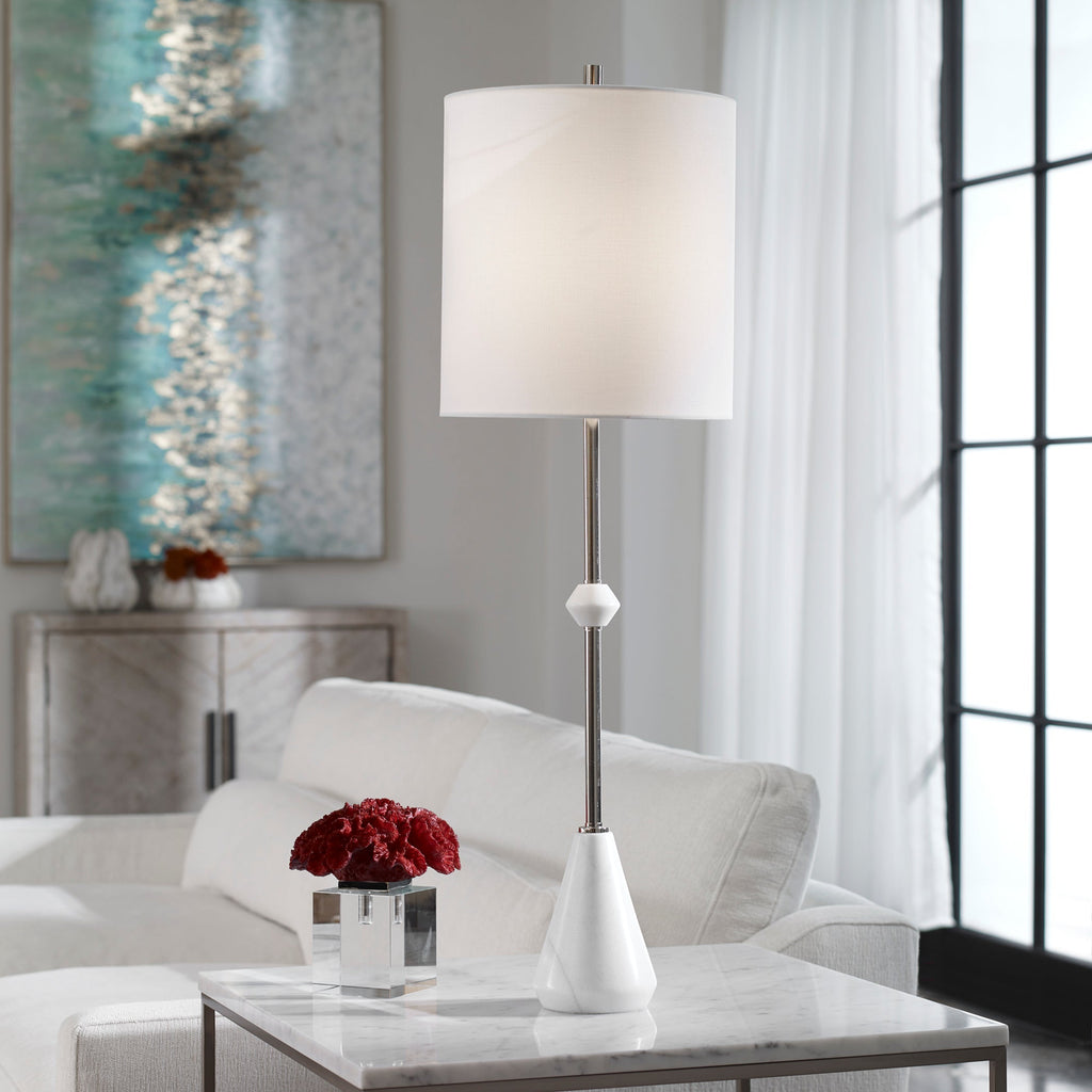 Chantilly Modern White Buffet Lamp