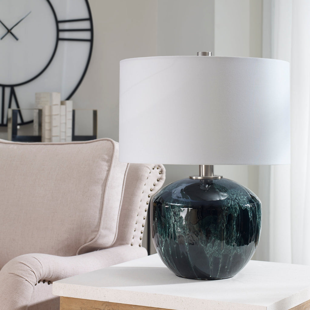 Highlands Deep Green Table Lamp