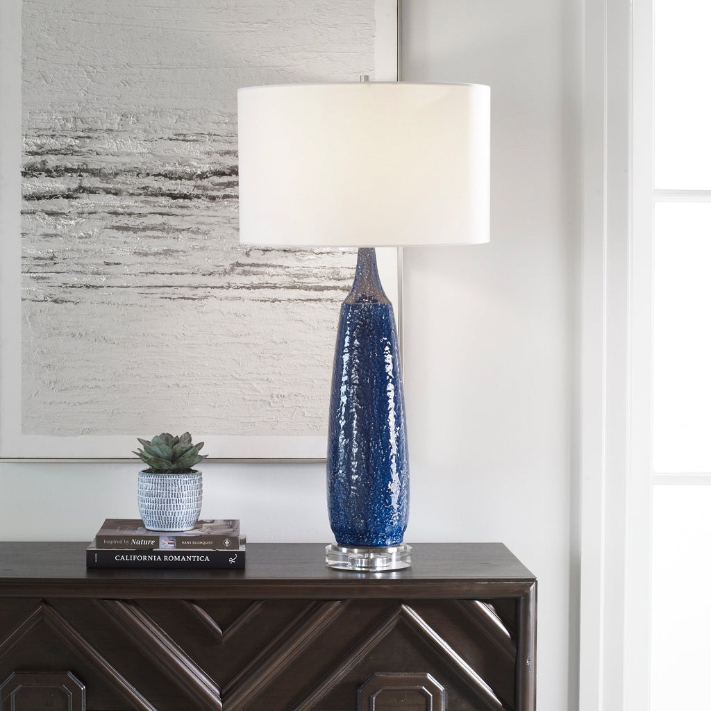 Newport Cobalt Blue Table Lamp