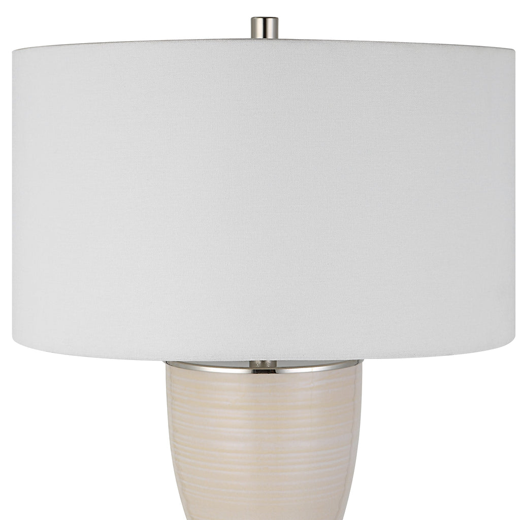 Amphora Off-White Glaze Table Lamp