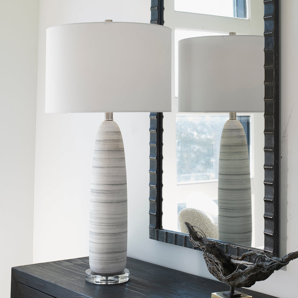 Levadia Matte White Table Lamp