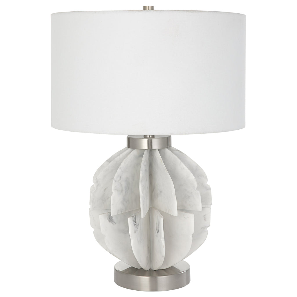 Repetition White Marble Table Lamp