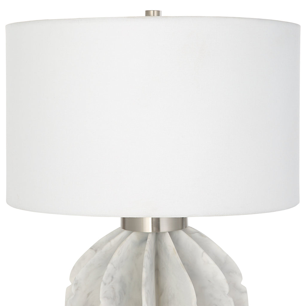 Repetition White Marble Table Lamp