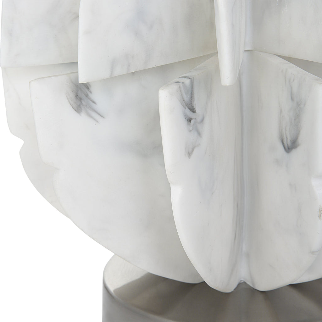 Repetition White Marble Table Lamp