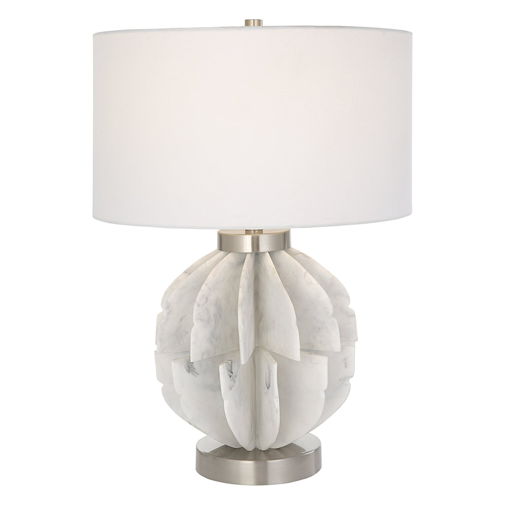 Repetition White Marble Table Lamp