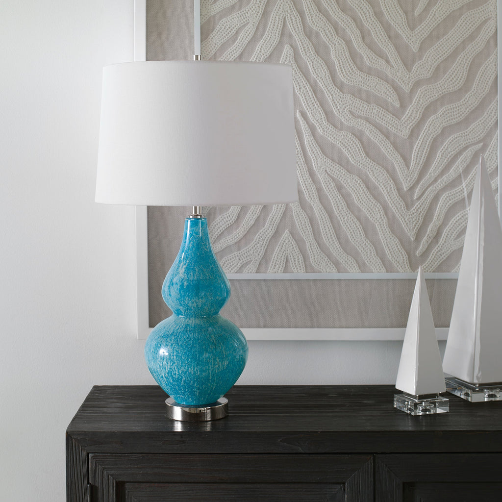 Avalon Blue Table Lamp