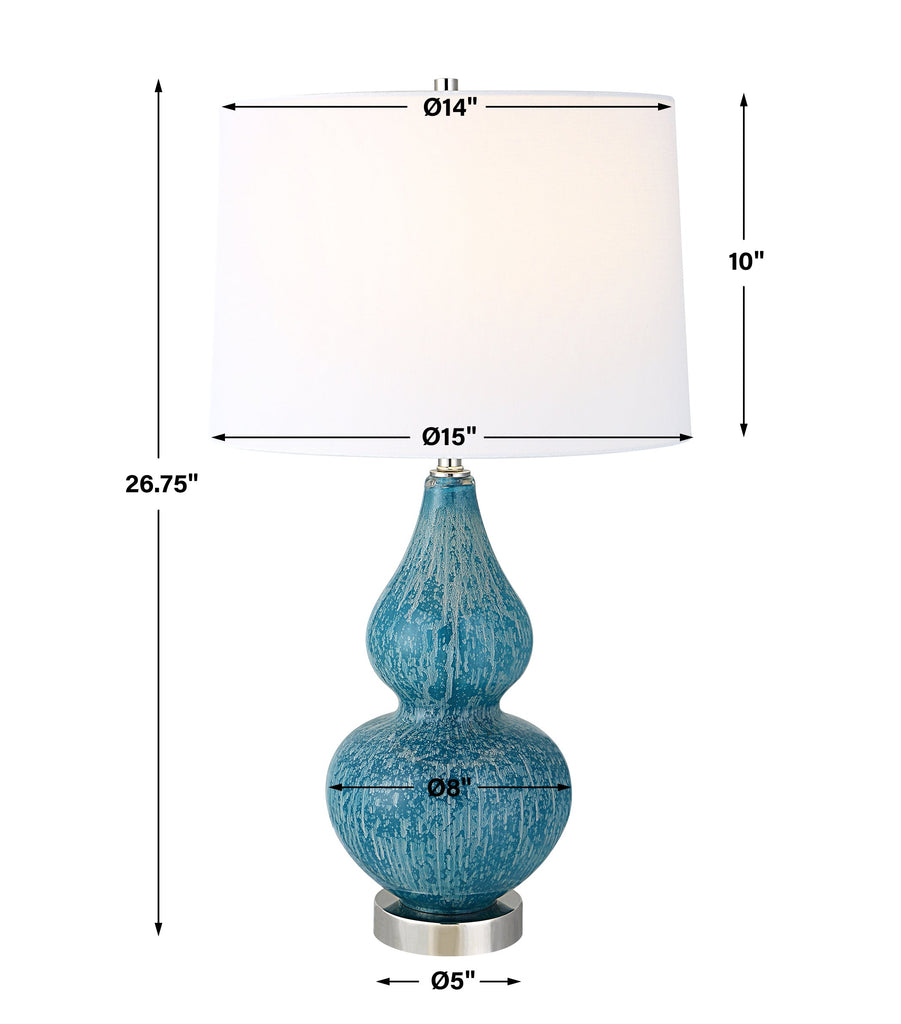 Avalon Blue Table Lamp