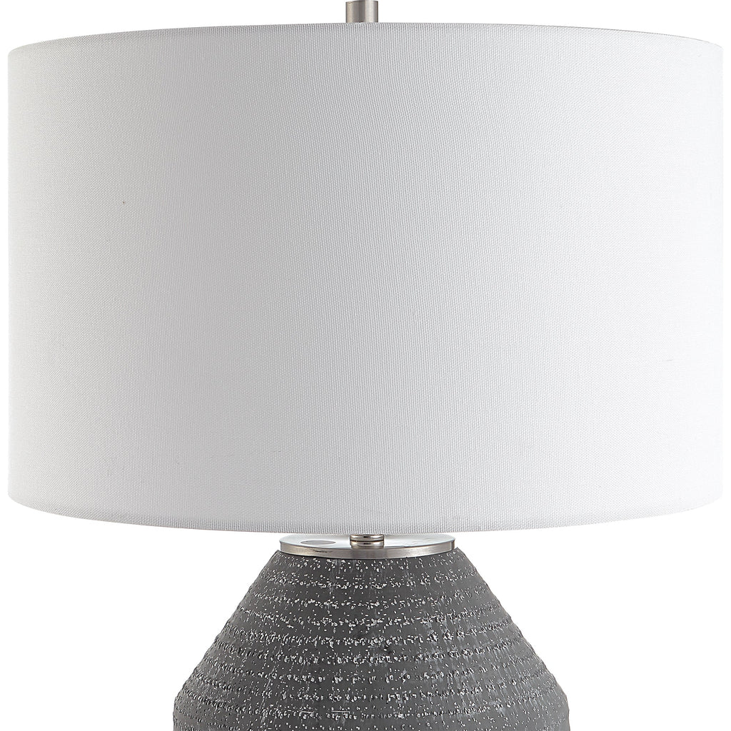 Blackjack Charcoal Table Lamp