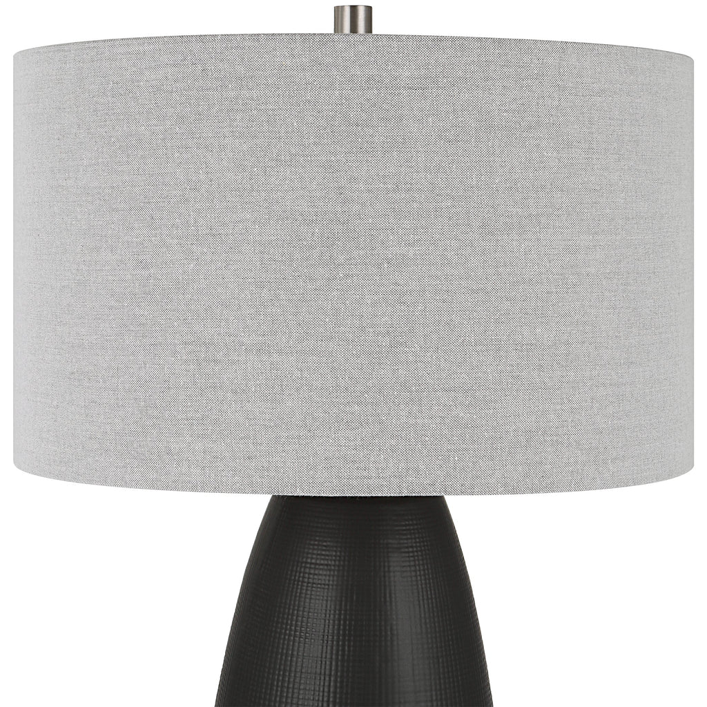 Twilight Satin Black Table Lamp