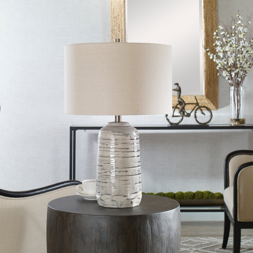 Cyclone Ivory Table Lamp