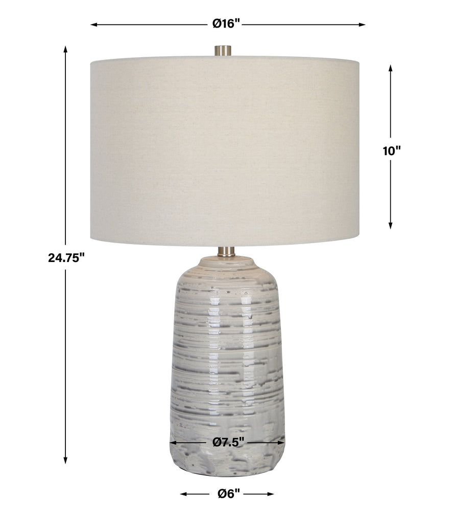 Cyclone Ivory Table Lamp