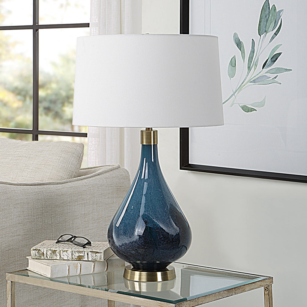 Riviera Art Glass Table Lamp