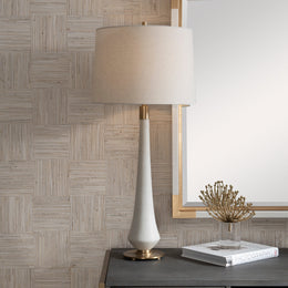 Marille Ivory Stone Table Lamp