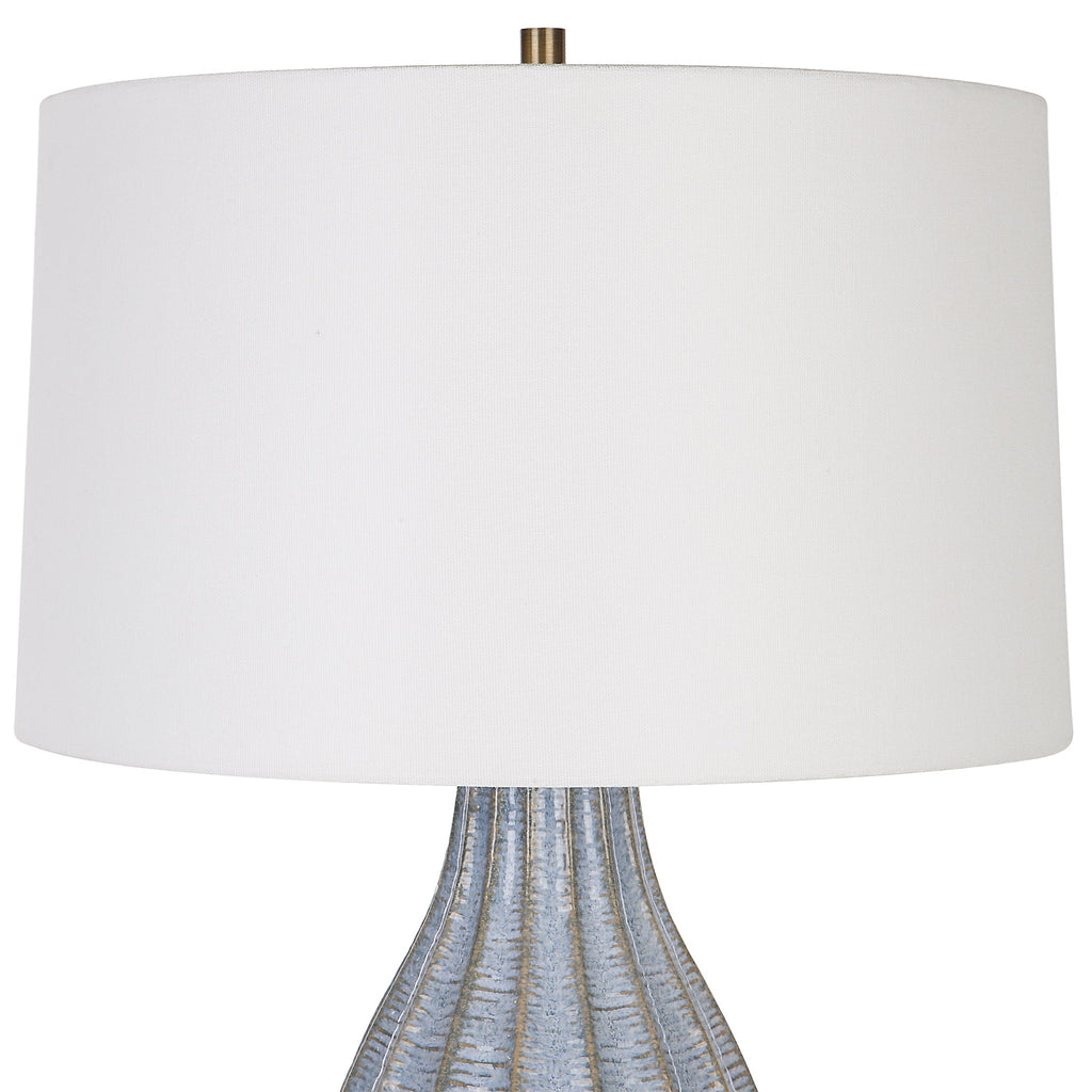 Veston Blue Glaze Table Lamp