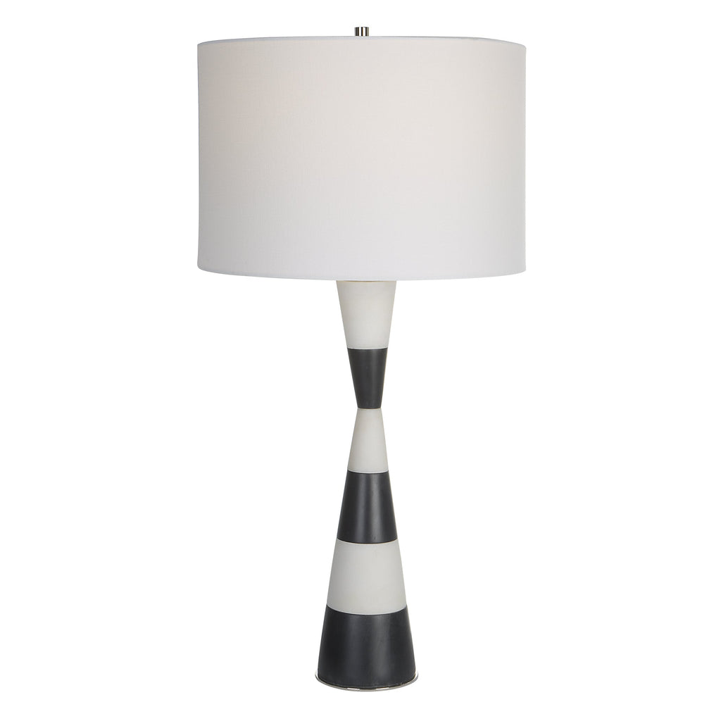 Bandeau Banded Stone Table Lamp