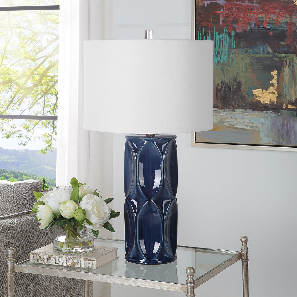 Sinclair Blue Table Lamp