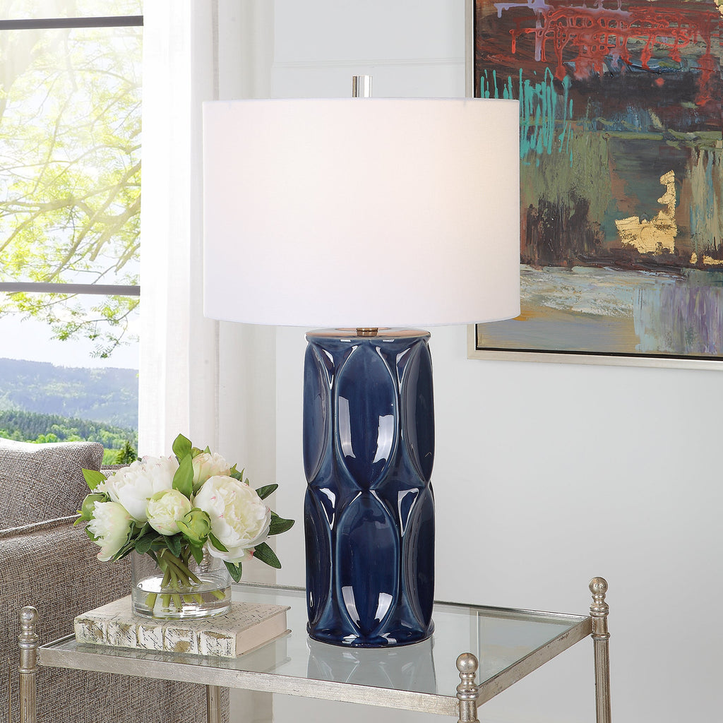 Sinclair Blue Table Lamp