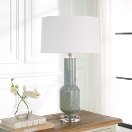 Imperia Aqua Gray Table Lamp