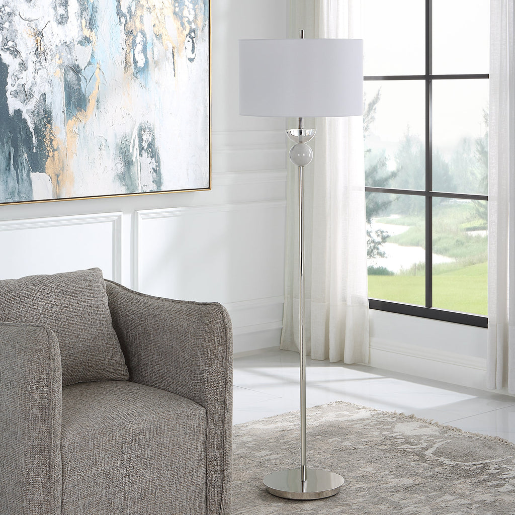 Exposition Nickel Floor Lamp